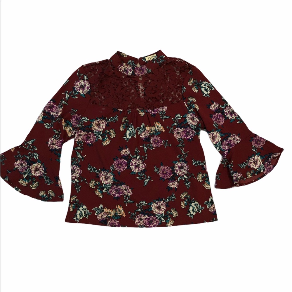 Juniors floral top (L)